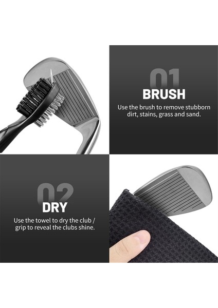 Golf Kulübü Temizleyici Kiti, 3 Golf Havlusu, Golf Kulübü Temizleme Fırçası, Golf Divot Onarım Aracı, Golf Kulübü Temizleme Kiti (Yurt Dışından) fırsatları
