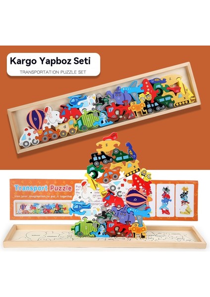 Katlanır Yüksek Ahşap Yapboz Eğitici (Yurt Dışından)