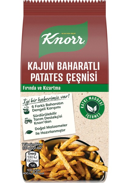 Kajun Baharatlı Patates Çeşnisi – Acılı ve Aromatik Lezzet, Pratik Sos Çeşnisi