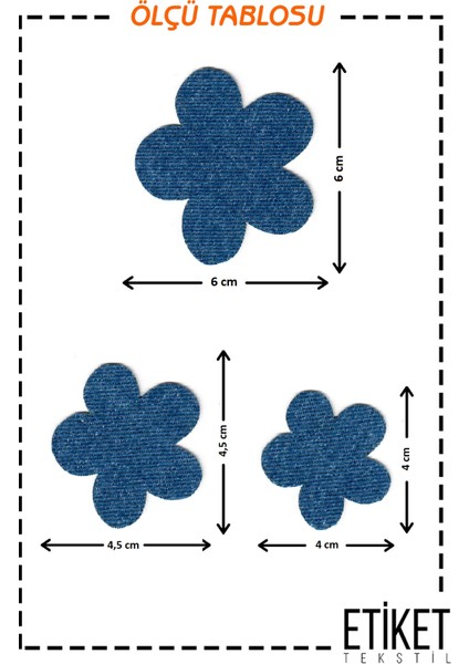 Ütü ile Yapışan Kot Arma Patch Kot Yaması, Denim Jeans Onarım & Dekoratif Amaçlı Çiçek Indigo Mavi Lacivert Kot Yama Mavi Çiçek Şeklinde fiyatları