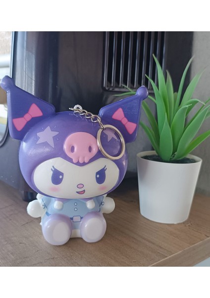 Sukuşi Oyuncak Kuromi- Stitch - Lilo 12 cm Kaliteli Sıkma Sukuşhi Anahtarlıklı Büyük Boy Sukushi