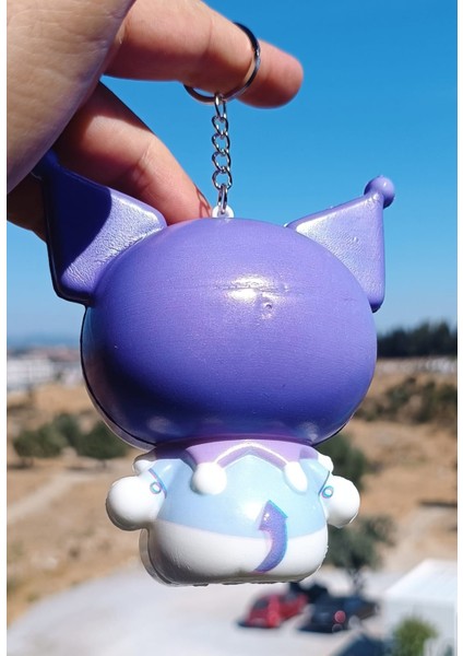 Sukuşi Oyuncak Kuromi- Stitch - Lilo 12 cm Kaliteli Sıkma Sukuşhi Anahtarlıklı Büyük Boy Sukushi