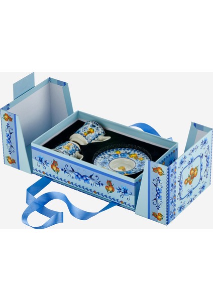 Arancia Mavi Porselen Kahve Fincanı 120 ml modelleri