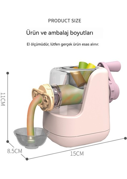 Çocuk El Yapımı Renkli Kil Erişte Makinesi 29 Parçalı Oyuncak Seti (Yurt Dışından) modelleri