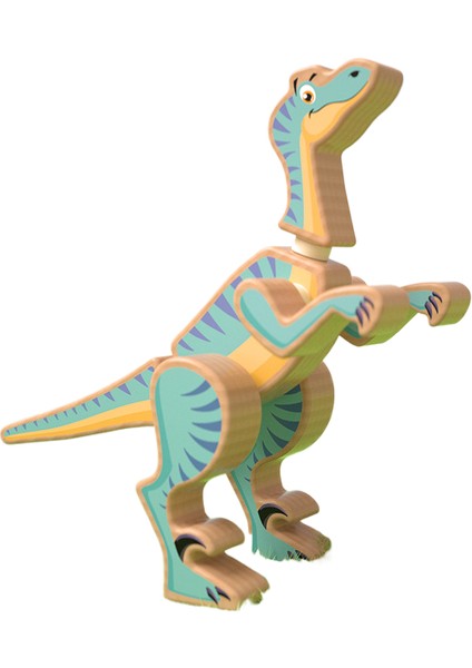 El Yapımı Ahşap Manyetik Jurassic Dinozor Oyuncak (Yurt Dışından)