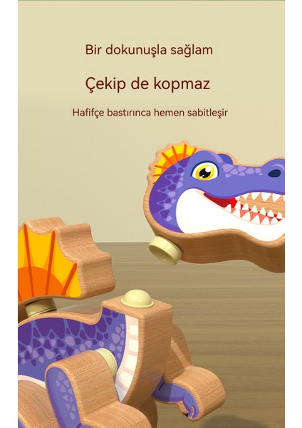 El Yapımı Ahşap Manyetik Jurassic Dinozor Oyuncak (Yurt Dışından) fiyatları