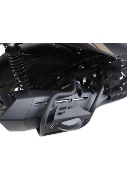 Zontes ZT250T-E 2024 Uyumlu Egzoz Koruma Demiri Siyah modelleri