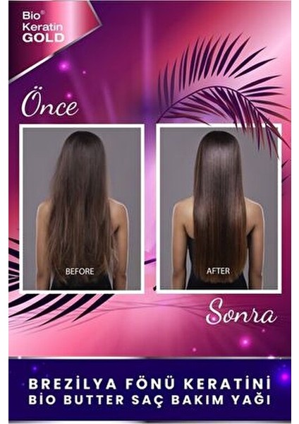 Brezilya Fönü Keratini 700 ml + Bio Butter Saç Bakım Yağı 210 ml modelleri