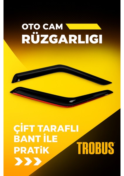 Ford Transit 2022 Cam Rüzgarlığı 2'li Takım modelleri