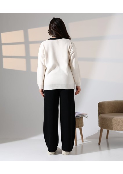 Düğme Detaylı Modern Ikili Ton Takım indirimleri