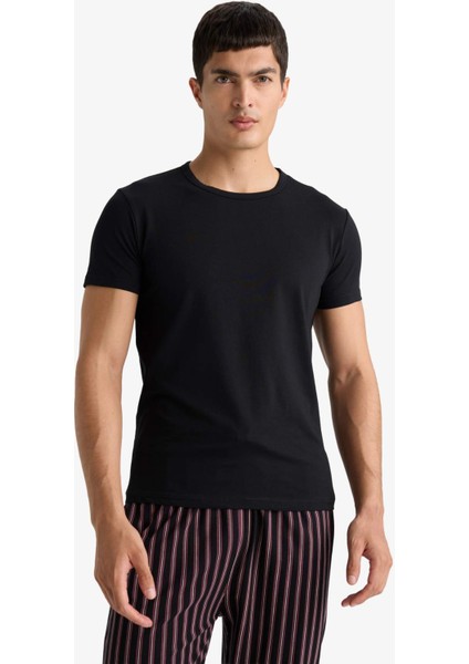 Slim Fit Dar Kesim Bisiklet Yaka Üst L4885AZ25AU fırsatları