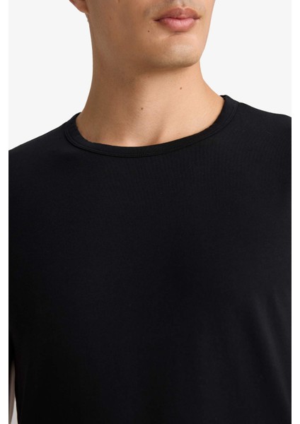 Slim Fit Dar Kesim Bisiklet Yaka Üst L4885AZ25AU indirimleri