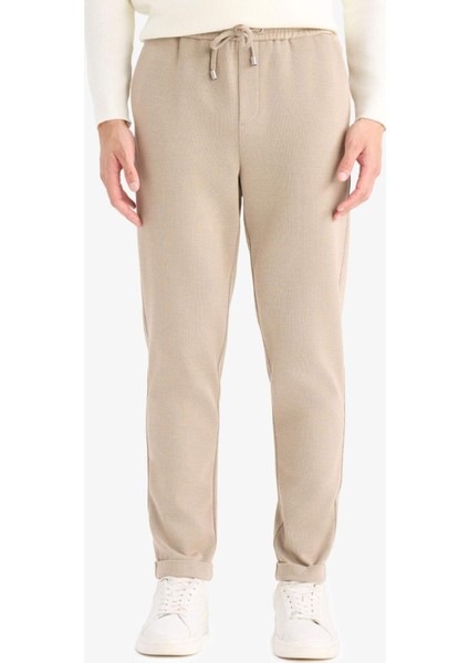 Jogger Fit Beli Bağcıklı Lastikli Esnek Kumaş Cepli Duble Paça Pantolon Y2651AZ25AU