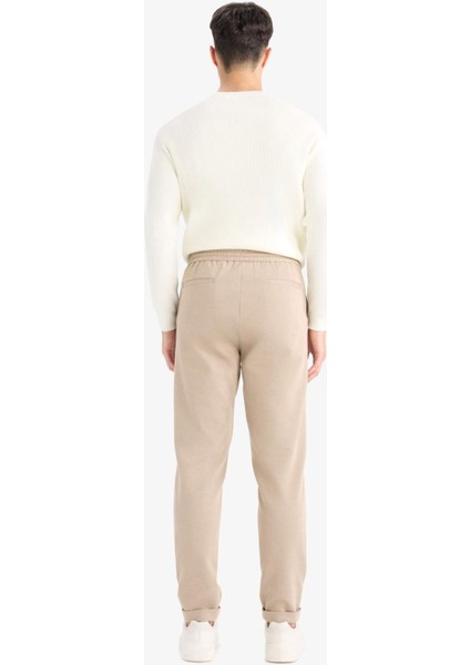 Jogger Fit Beli Bağcıklı Lastikli Esnek Kumaş Cepli Duble Paça Pantolon Y2651AZ25AU