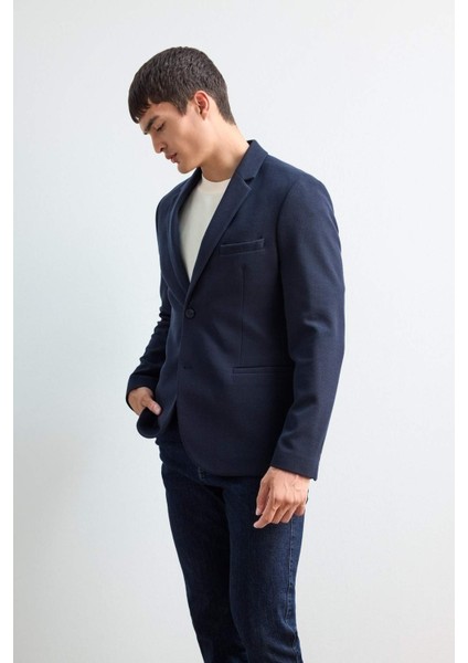 Modern Fit Düğmeli Cepli Blazer Ceket F2347AX25AU fırsatları