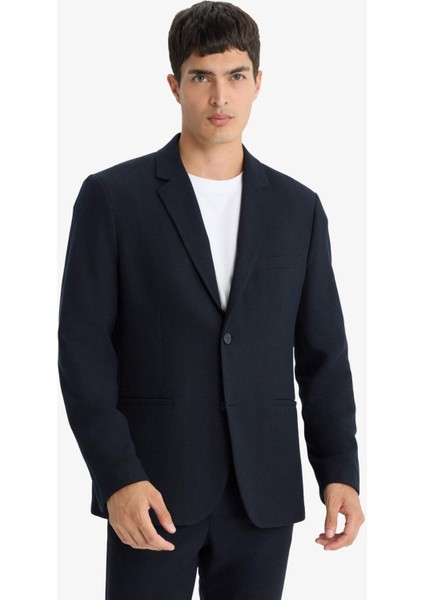 Modern Fit Düğmeli Cepli Blazer Ceket F2347AX25AU