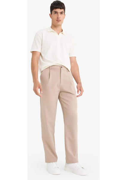 Straight Fit Pileli Cepli Düz Paça Kumaş Pantolon F7140AX25AU indirimleri