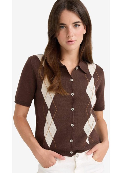 Regular Fit Polo Yaka Triko Hırka F7976AX25AU modelleri