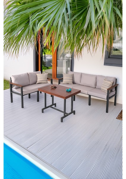 Bahce Mobilyası, Modern Balkon Mobilyası, Kafe Oturma Takımı, Teras Koltugu,balkon Oturma Grubu 2+3+M