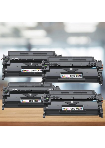 Canon CRG-057H Muadil Toner 4'lü Paket Çipli / LBP223 / LBP226 / LBP228X / MF443 / MF445 / MF446 / MF449 / MF453DW / MF455DW