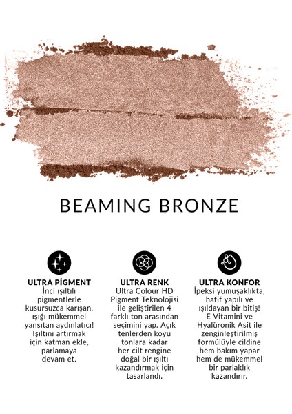 Ultra Colour Pudra Aydınlatıcı Breaming Bronze modelleri