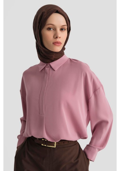 Gömlek 25KD7001 Gül Kurusu