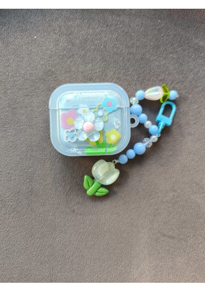 Airpods Sevimli Mavi Çiçek Desenli Kılıf 3. Nesil fiyatları