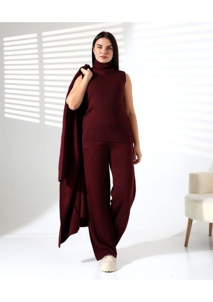 Balıkçı Yaka Asil Üçlü Triko Takım fırsatları