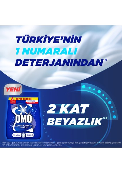 Active Oxygen Beyaz Çamaşırlar İçin Toz Deterjanı 6 KG fırsatları