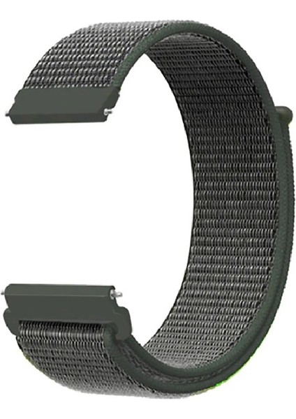 Amazfit Active ile Uyumlu Kordon Cırt Cırtlı Spor Kumaş Kayış