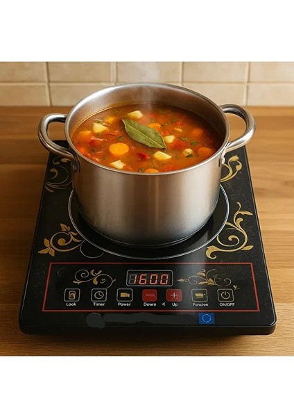 Ailipu Akıllı Ocak 3500 Watt (Kırmızı-Siyah) Renk Tüm Tencerelere Uyumludur fiyatları