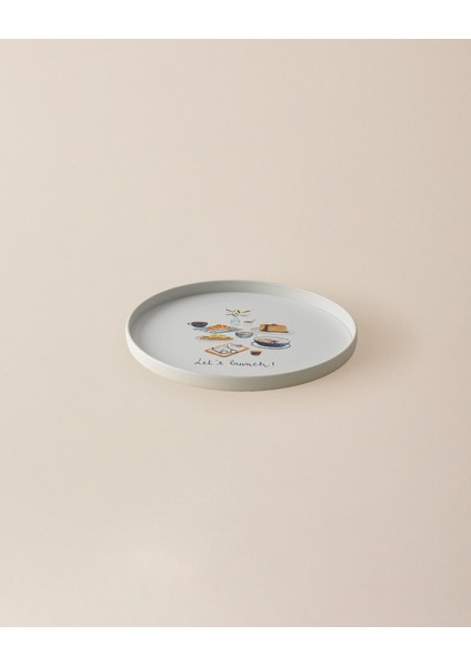 Blanch Yuvarlak Sunum Tepsi - Renkli