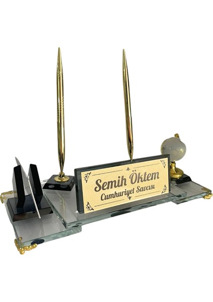 Kişiye Özel Lüks Kristal Masa Isimliği Adr-02 modelleri