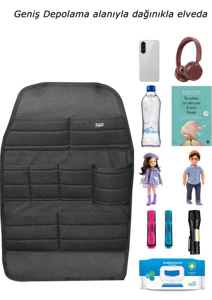 Ecolux Serisi Taytüyü Araba Oto Koltuk Arkası Eşya Düzenleyici Araç Içi Organizer Siyah fiyatları