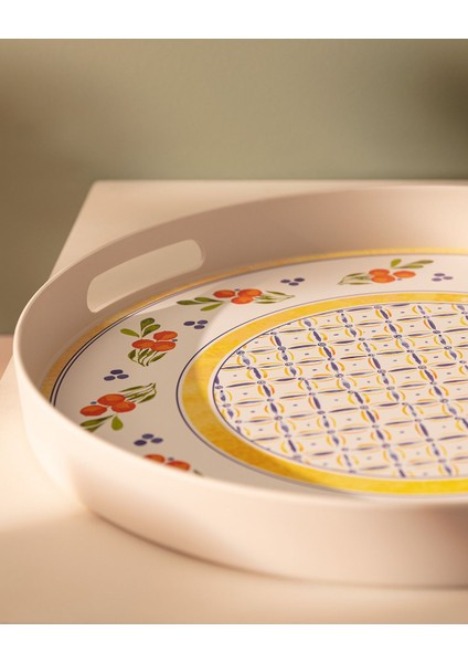 Florus Yuvarlak Tepsi