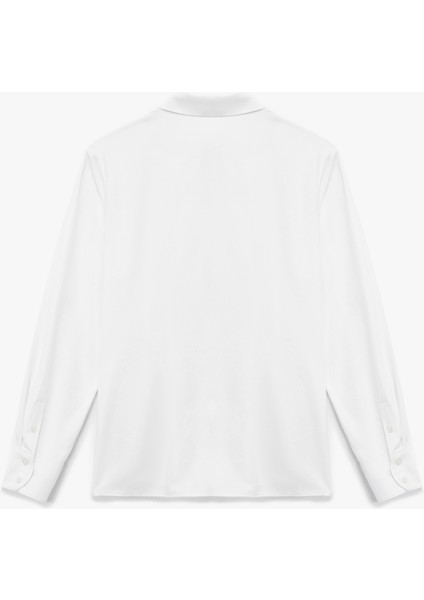 Regular Fit Düğmeli Uzun Kollu Klasik Yaka Gömlek fırsatları