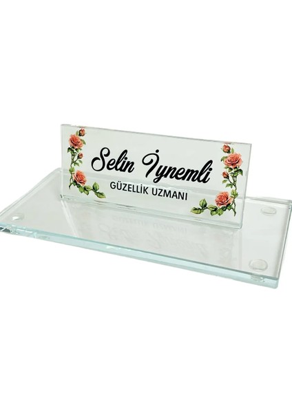 Kişiye Özel Kristal Masa Isimliği Uv Baskılı Cw-1 modelleri