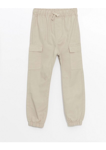 Lcw Kids Bej Beli Lastikli Basic Gabardin Erkek Çocuk Pantolon modelleri