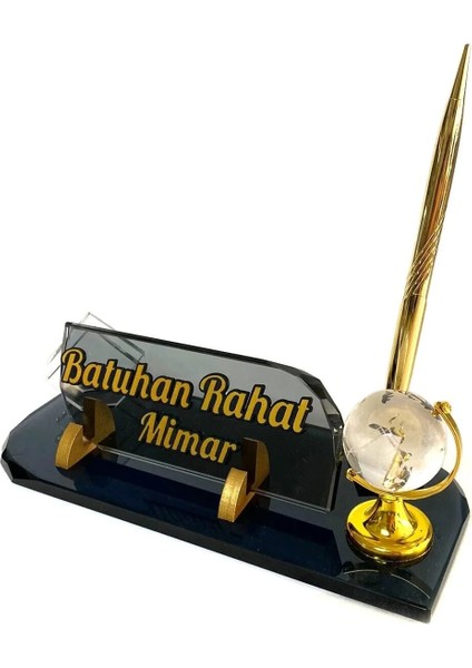 Kişiye Özel Kristal Masa Isimliği Uv Baskılı Cw-2