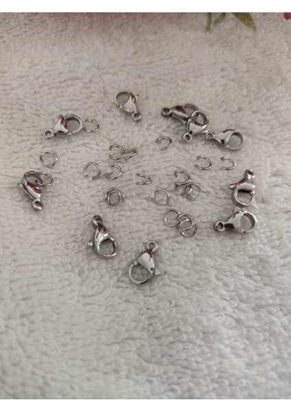 EnginTT Çelik Papağan Klips ve Halka Seti – Takı Aparatı, Bileklik & Kolye Malzemesi (Nikel Renk) fiyatları