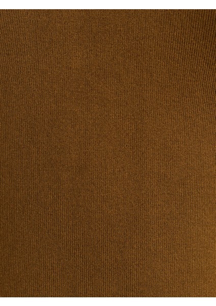 1267 Bisiklet Yaka Kol Ortası Droplu Kazak-Yağ Yeşil fırsatları