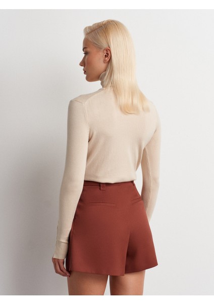 72148 Kemerli Pensli Bermuda-Kiremit fiyatları