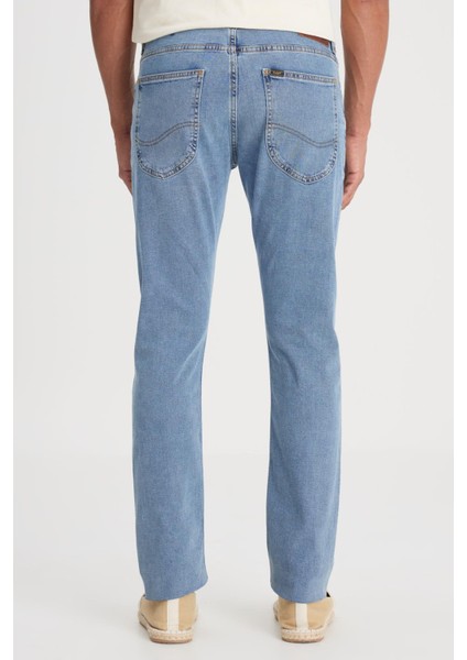 Luke Slim Fit Dar Kesim Mavi Erkek Jean Pantolon