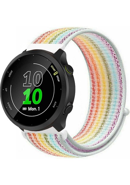 Garmin Forerunner 158 ile Uyumlu Kordon Cırt Cırtlı Spor Kumaş Kayış