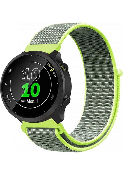 Garmin Forerunner 158 ile Uyumlu Kordon Cırt Cırtlı Spor Kumaş Kayış
