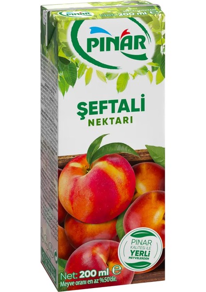 Meyve Nektarı Şeftali 200 ml x 27 Adet