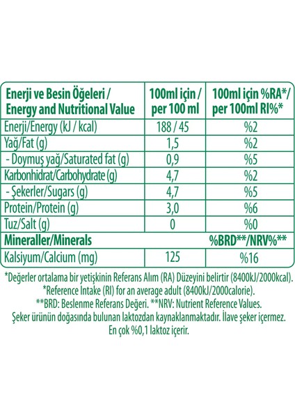 Denge Laktozsuz Süt 1 L x 12 Adet modelleri