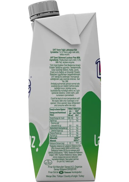 Denge Laktozsuz Süt 500 ml x 12 Adet modelleri
