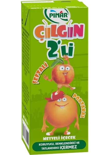 Çılgın Ikili Şeftali Portakal 200 ml x 27 Adet