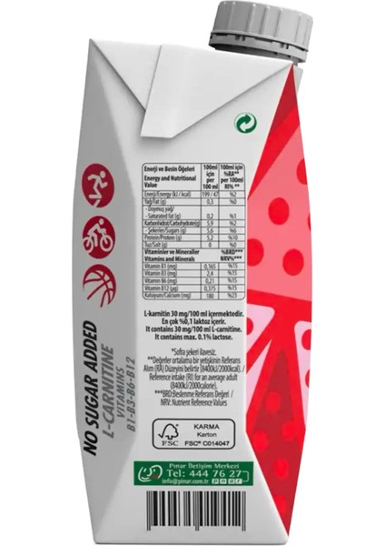 Çilekli Protein Süt 500 ml x 12 Adet modelleri
